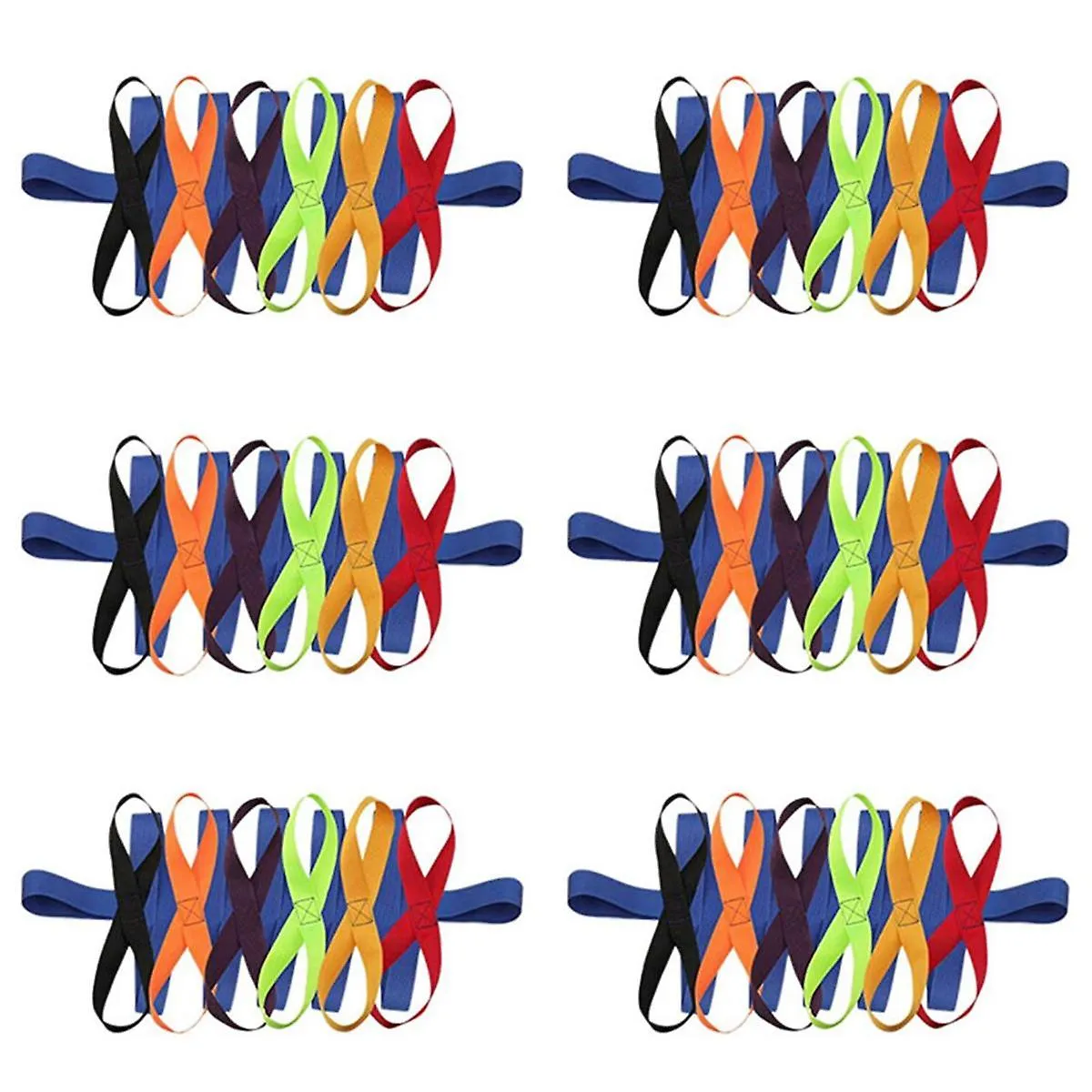 6X Children's Walking Ropes for Preschool Daycare School Kids Outdoor Colorful Handles for Up to 12