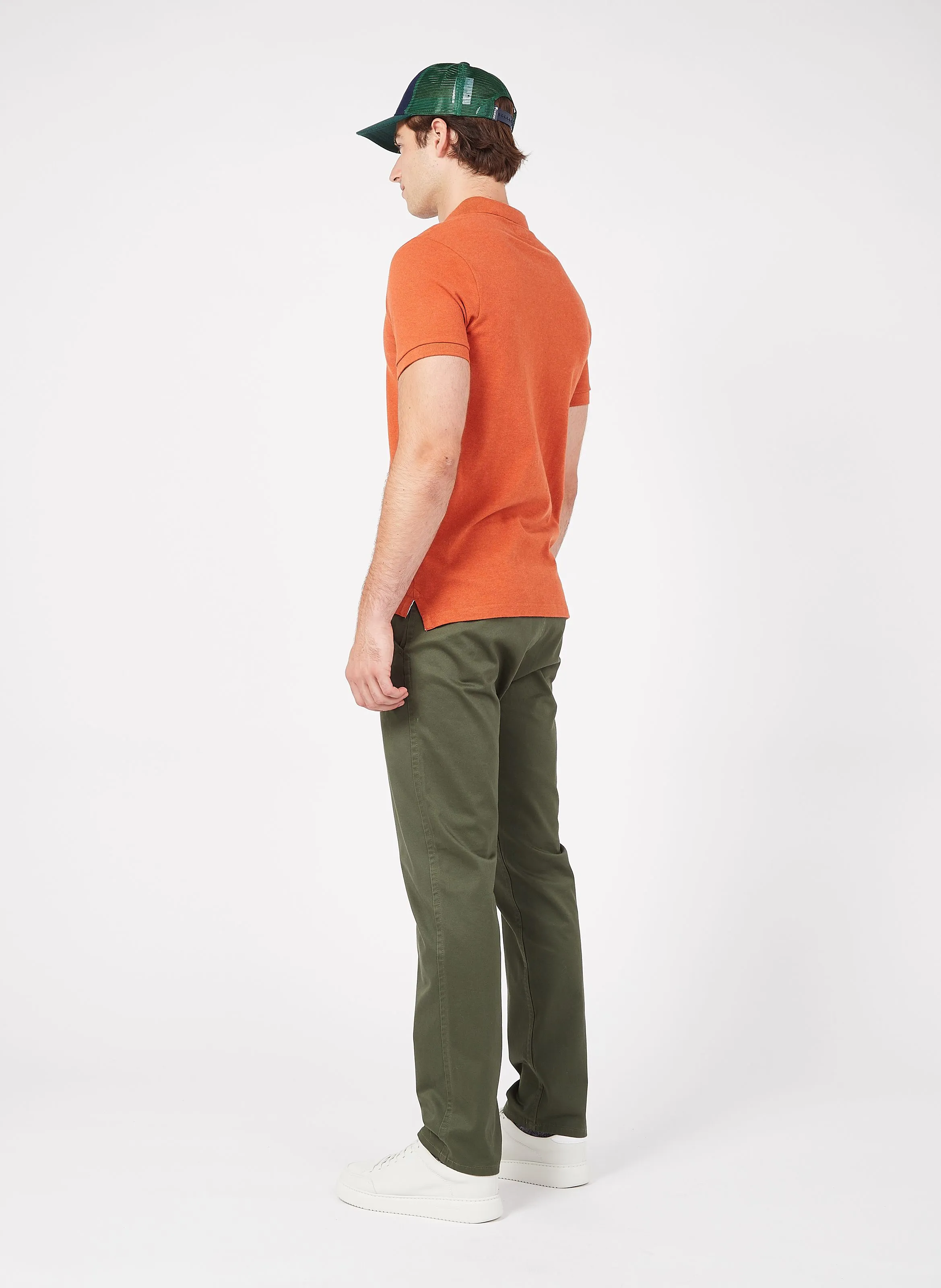 ALPHA ORIGINAL SLIM - LITE - Pantalón chino slim de mezcla de algodón en caqui