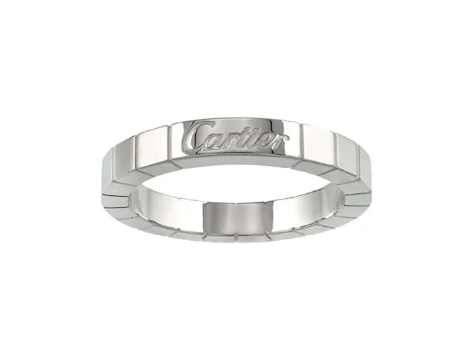 Anillo Cartier Laniere #52 en oro blanco de 18K 