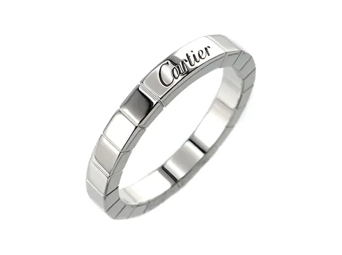 Anillo Cartier Laniere #57 en oro blanco de 18K Dorado 