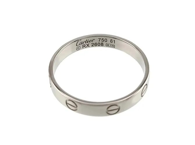 Anillo Cartier Love #61 en oro blanco de 18K Dorado 