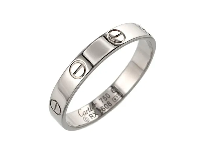 Anillo Cartier Love #61 en oro blanco de 18K Dorado 