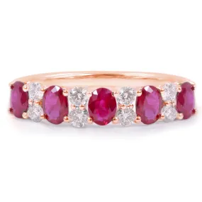 Anillo  CELLINI - Oro 18k rosa - rubi