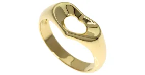 Anillo de banda de oro amarillo de 18K en forma de corazón Tiffany & Co. 