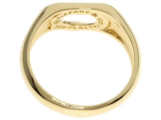 Anillo de banda de oro amarillo de 18K en forma de corazón Tiffany & Co. 