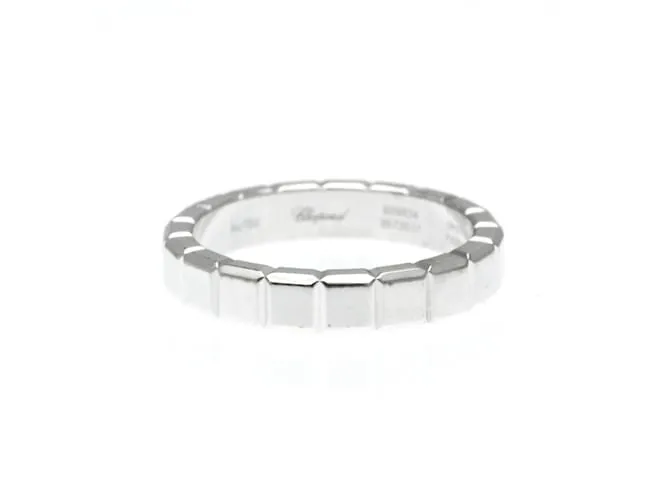 Anillo de banda de oro blanco Chopard Ice Cube 829834 Plata 