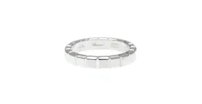 Anillo de banda de oro blanco Chopard Ice Cube 829834 Plata 