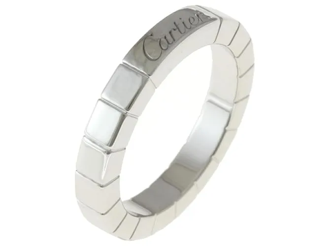 Anillo de banda de oro blanco de 18K Cartier Laniere 