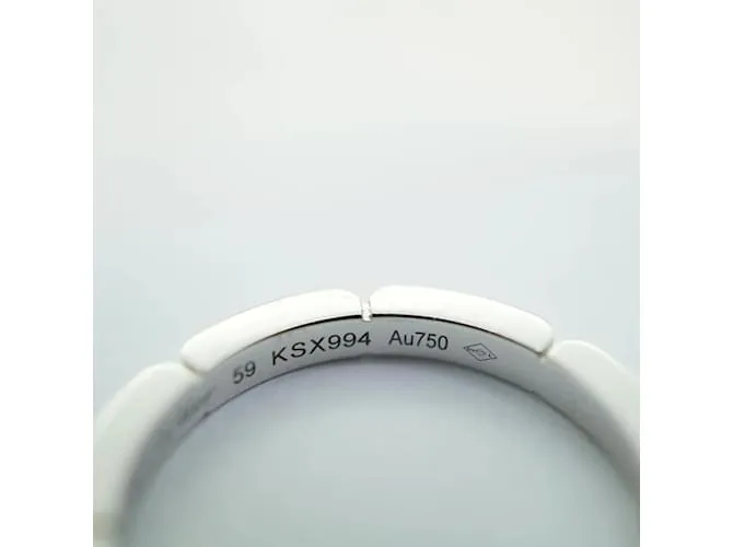 Anillo de banda en oro blanco K18WG Cartier Maillon Panthère 