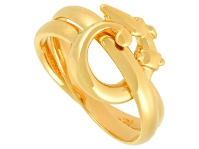 Anillo de oro amarillo de 18K Trussardi 