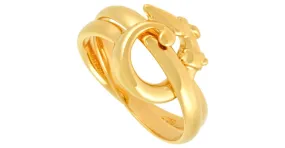 Anillo de oro amarillo de 18K Trussardi 