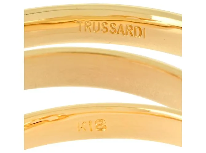 Anillo de oro amarillo de 18K Trussardi 