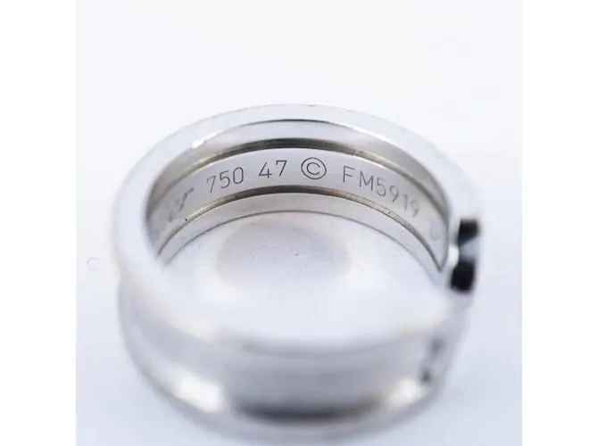 Anillo de oro blanco K18WG Cartier 2C 