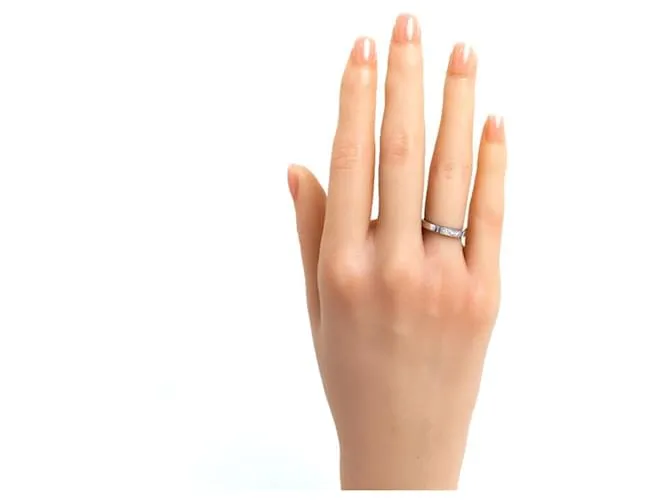 Anillo Maillon Panthère en Oro Blanco K18WG de Cartier Dorado 