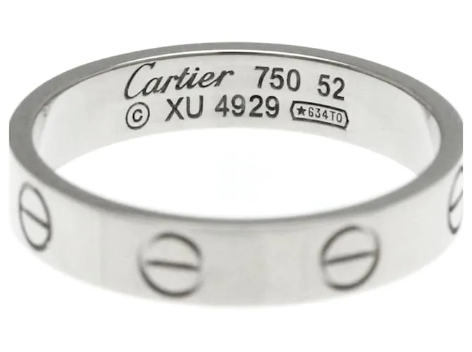 Anillo Mini Love Cartier en Oro Blanco Plata 