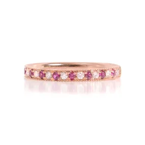 Anillo M&M's TU Y YO - Oro 18k rosa - rubies