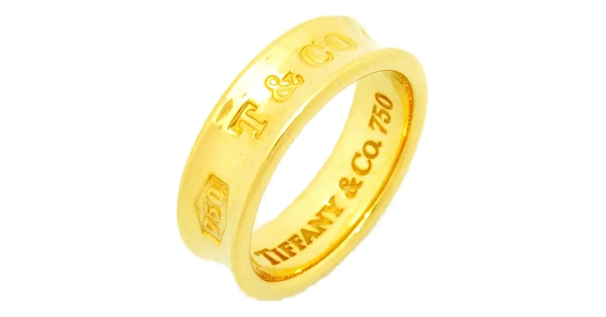 Anillo Tiffany & Co. 1837 en oro amarillo de 18K Dorado 