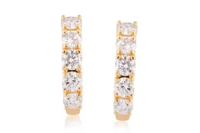 Aretes  AIR - Oro 18k amarillo - 1.02ct