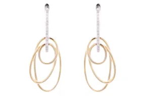 Aretes Eclipse ORBITAL - Oro 18k combinado - 0.15ct