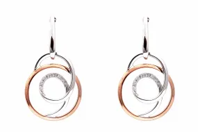 Aretes Eclipse SPIRO - Oro 18k combinado