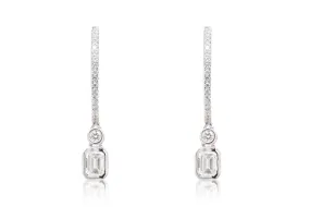 Aretes  ICE - Oro 18k blanco - 0.62ct