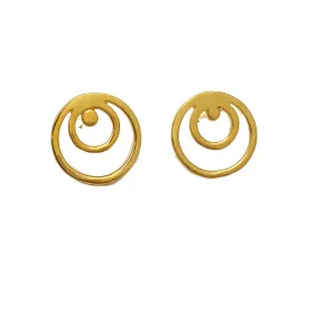 Aretes Multicírculo Oro