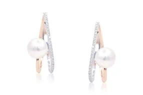 Aretes Perlen WIND - Oro 18k combinado