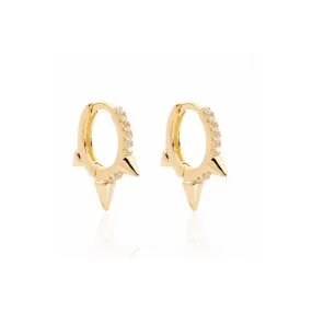 Aros Spikes Circonitas Oro