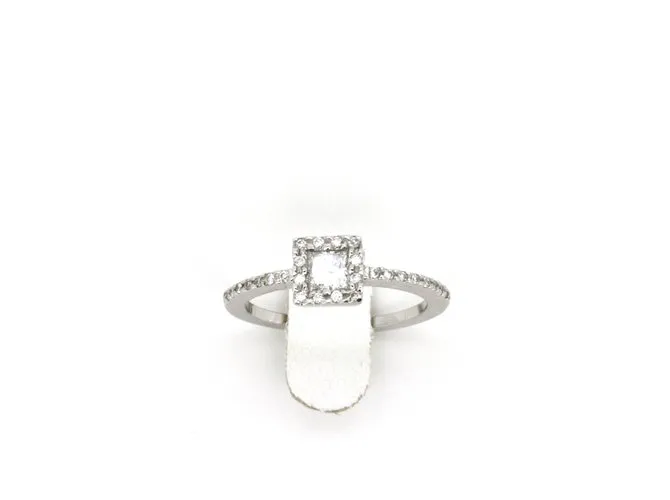 Autre Marque ORO BLANCO 18k anillo Plata 