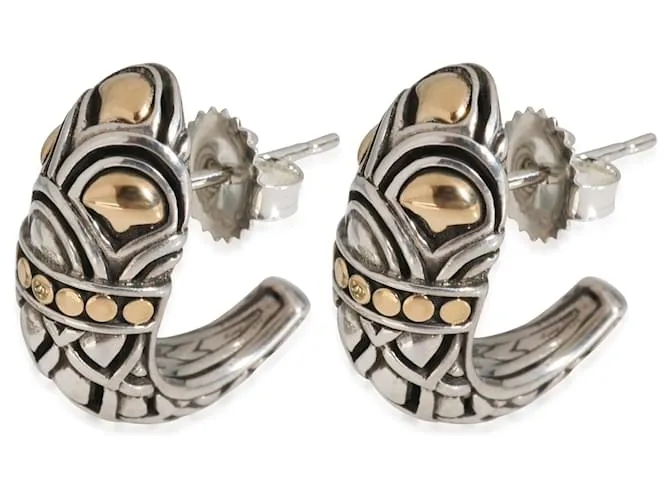 Autre Marque Pendientes Naga Shrimp John Hardy en oro amarillo de 18K y plata de ley Metálico 