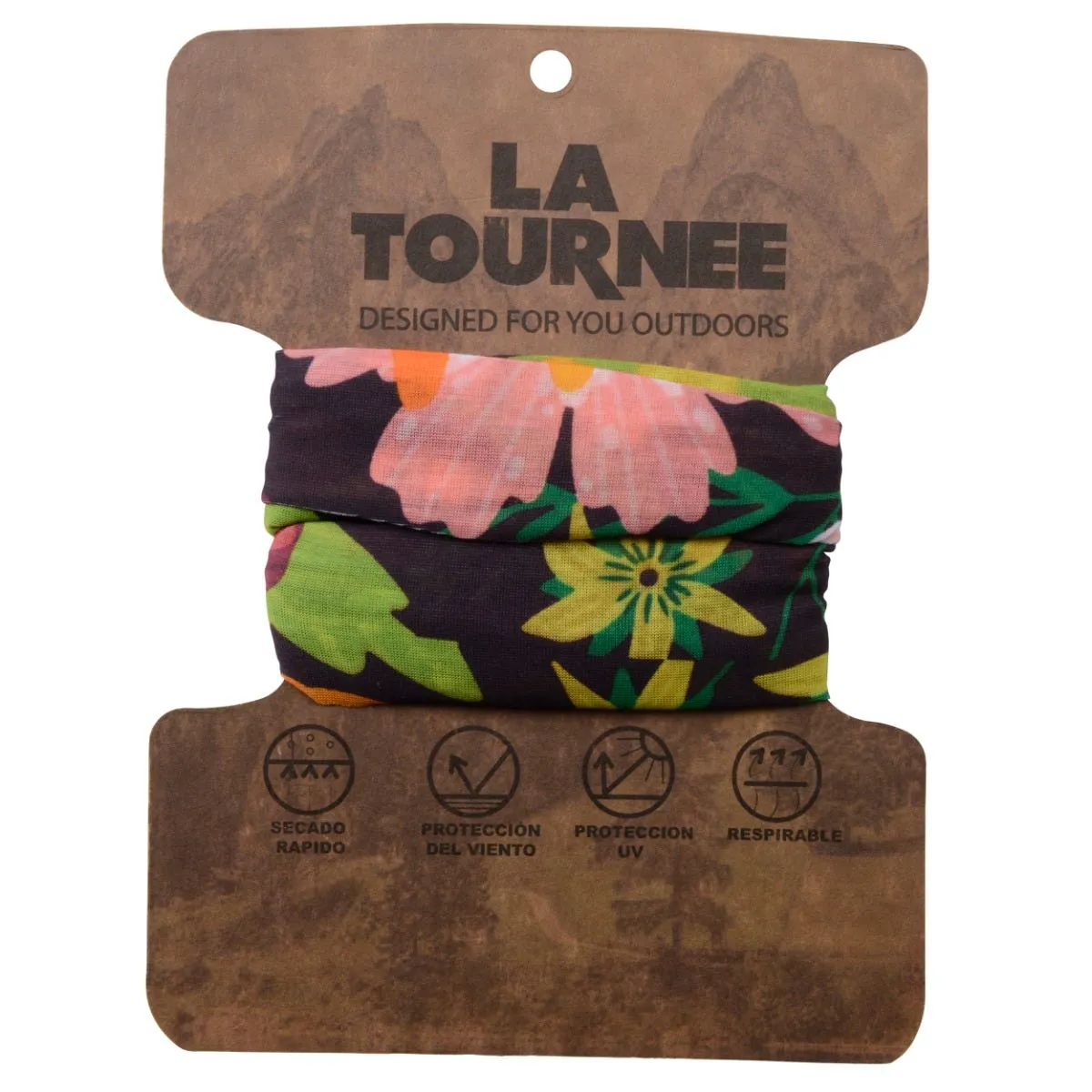 Bandana Multifuncional Outdoor La Tournee Floral Multicolor 