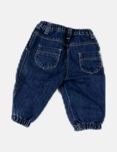 Benetton Pantalón azul denim