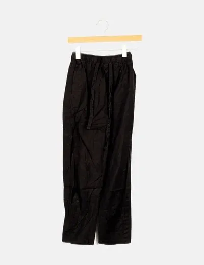 Bershka Pantalón casual negro