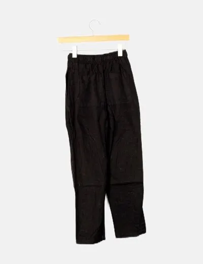 Bershka Pantalón casual negro