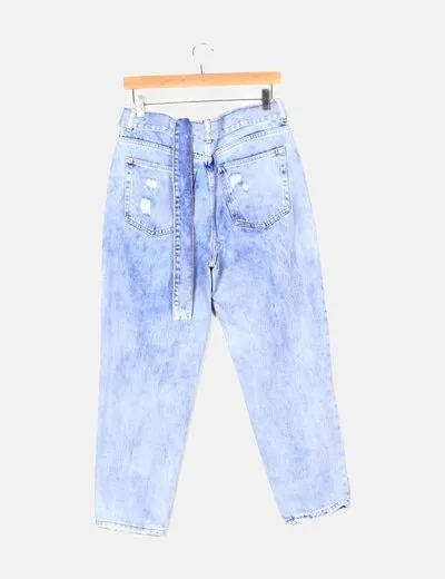 Bershka Pantalón denim ripped