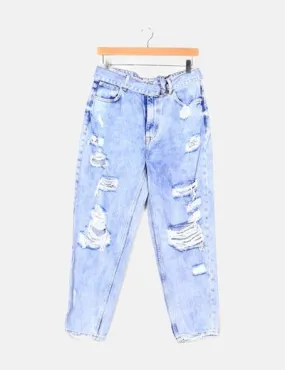 Bershka Pantalón denim ripped