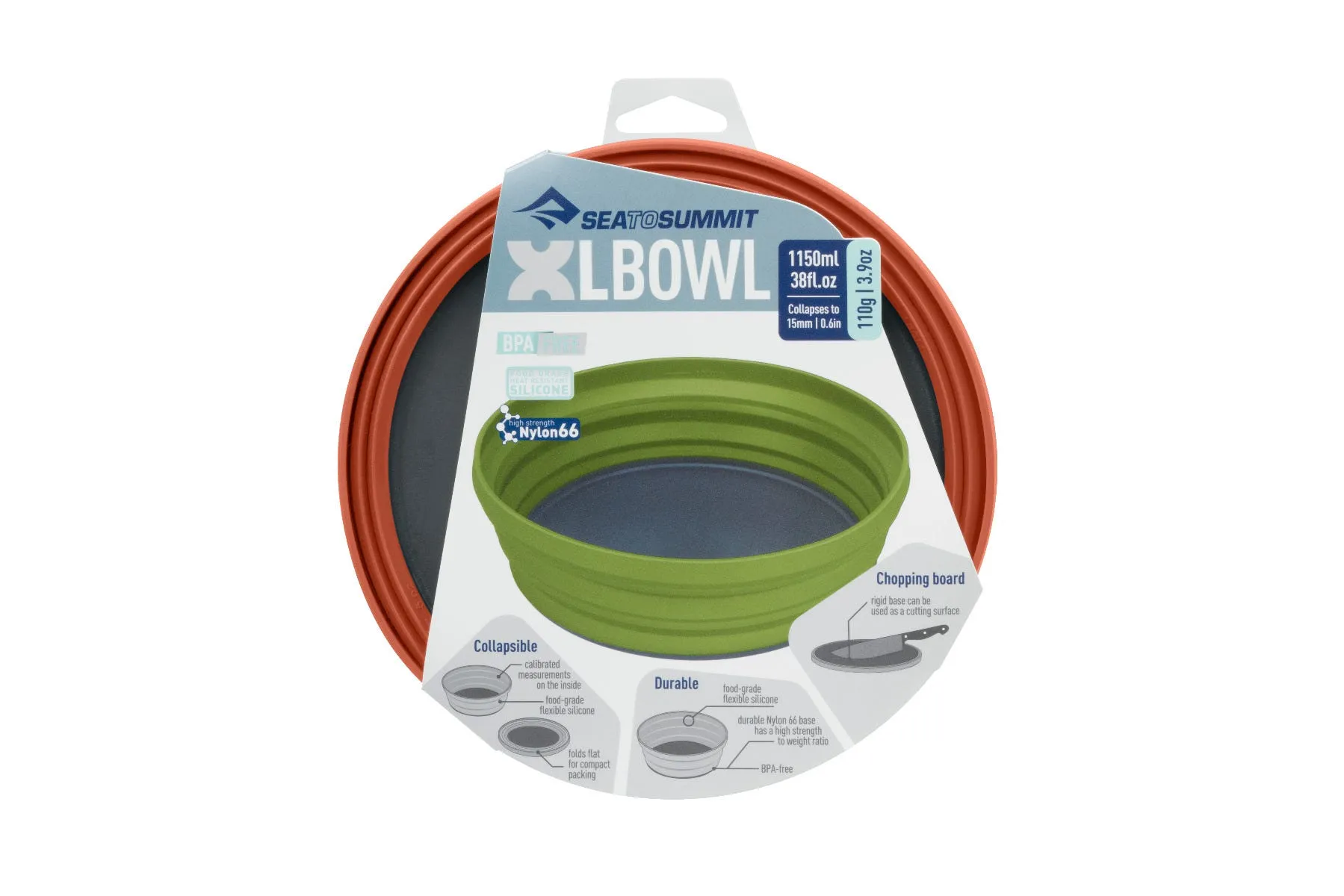 Bol Plegable Outdoor Sea To Summit XL-Bowl Rust Café