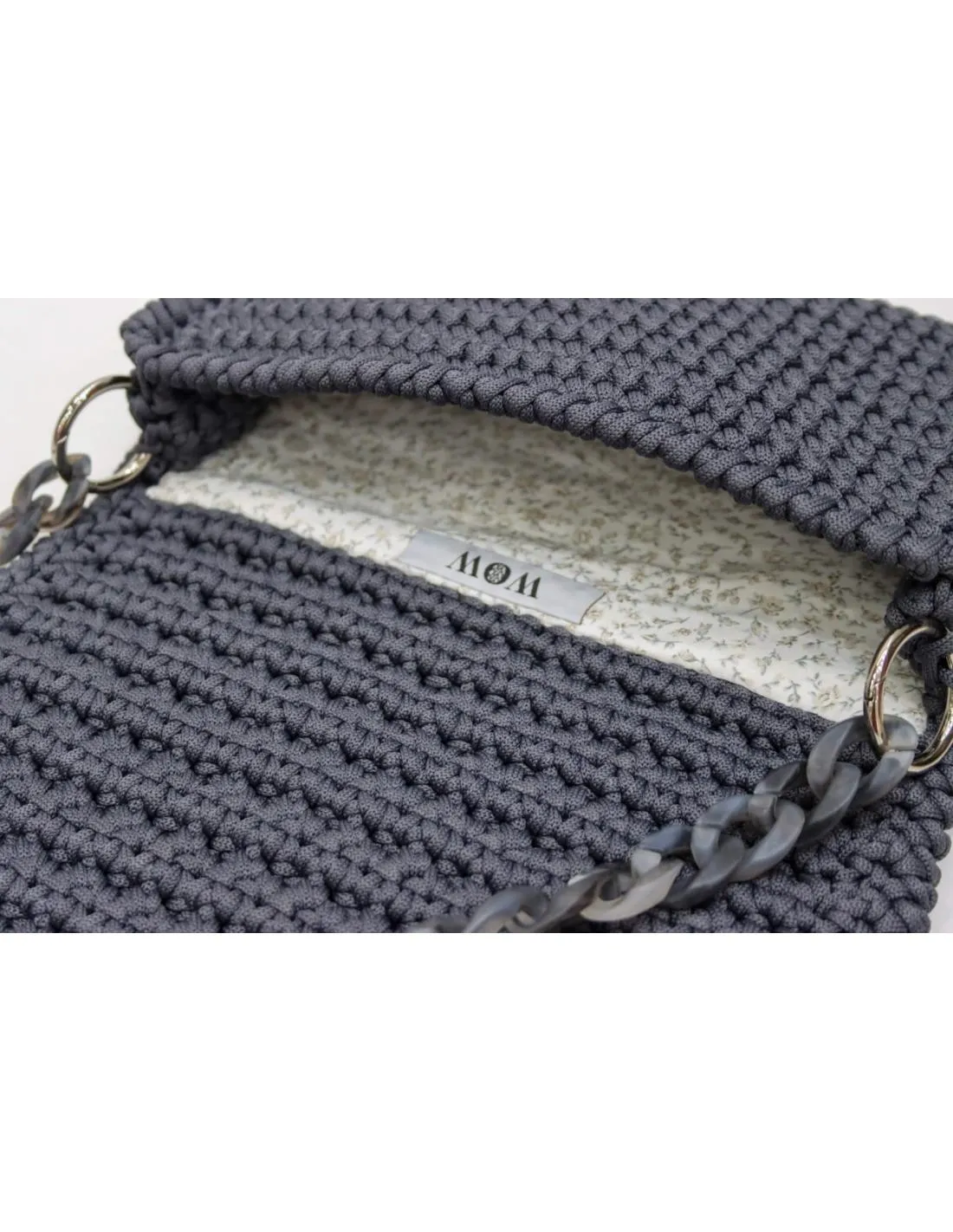 BOLSO CROCHET WOW BAGS NORTH GRIS