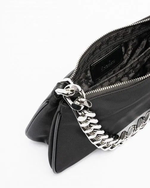 Bolso de hombro Karl Lagerfeld K/Ikonik 2.0 Nylon SM Chain SB Negro