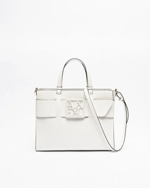 Bolso de mano Armani Exchange 942689 0A874 Blanco