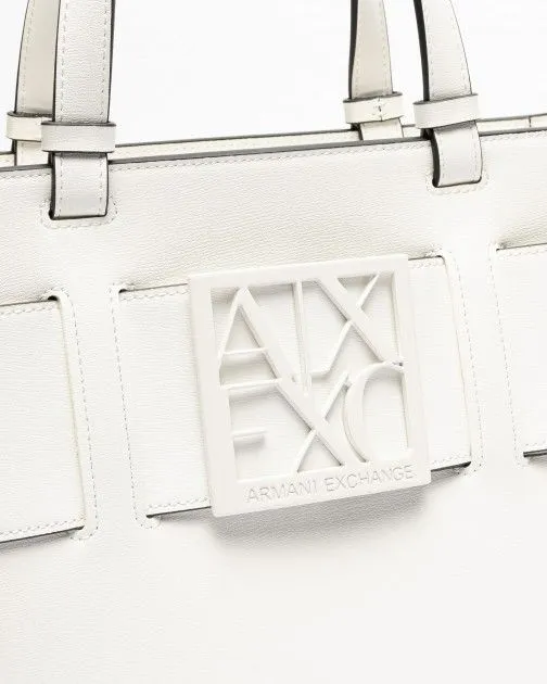 Bolso de mano Armani Exchange 942689 0A874 Blanco