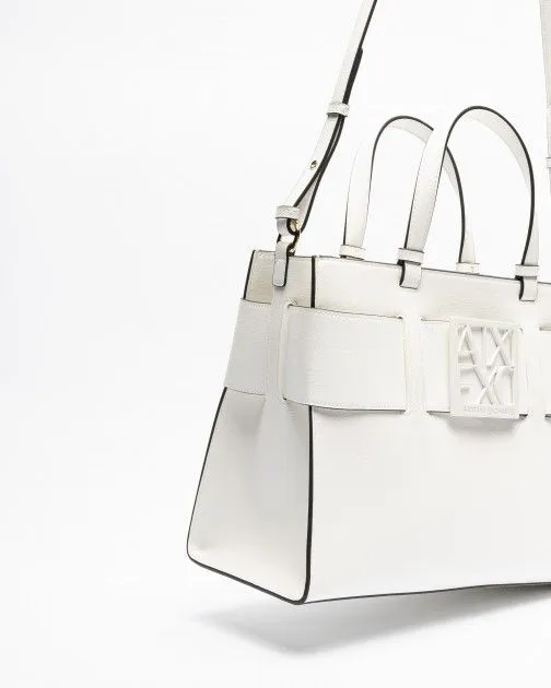 Bolso de mano Armani Exchange 942689 0A874 Blanco