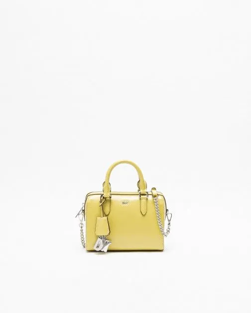 Bolso de mano Dkny Paige SM Duffle Limón