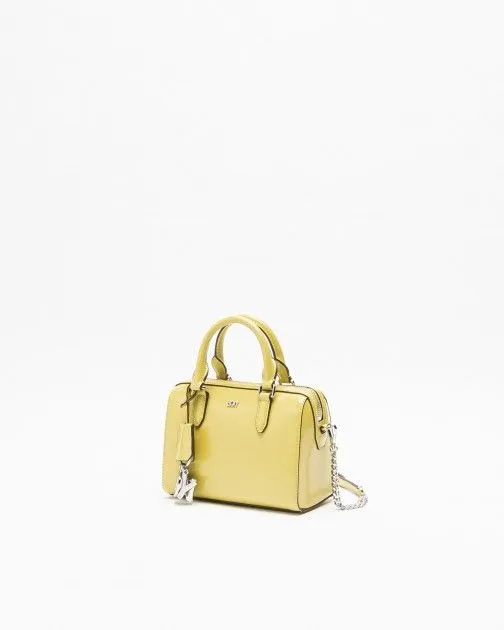 Bolso de mano Dkny Paige SM Duffle Limón