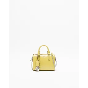 Bolso de mano Dkny Paige SM Duffle Limón