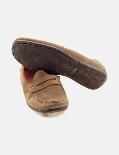 Bronx Mocasín camel antelina