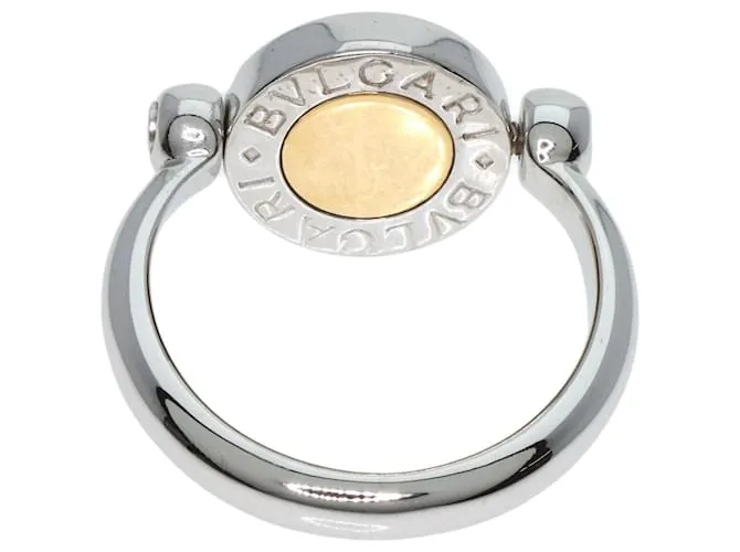 Bulgari Anillo Flip Bvlgari en oro blanco de 18K 