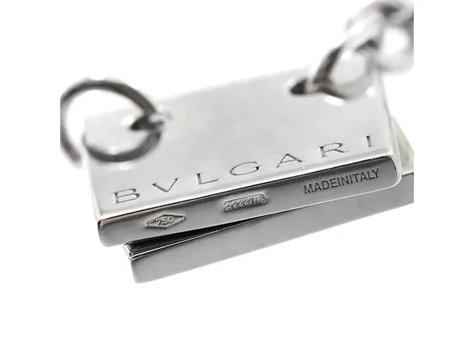 Bulgari Colgante Bvlgari Memo Charm en oro blanco K18 