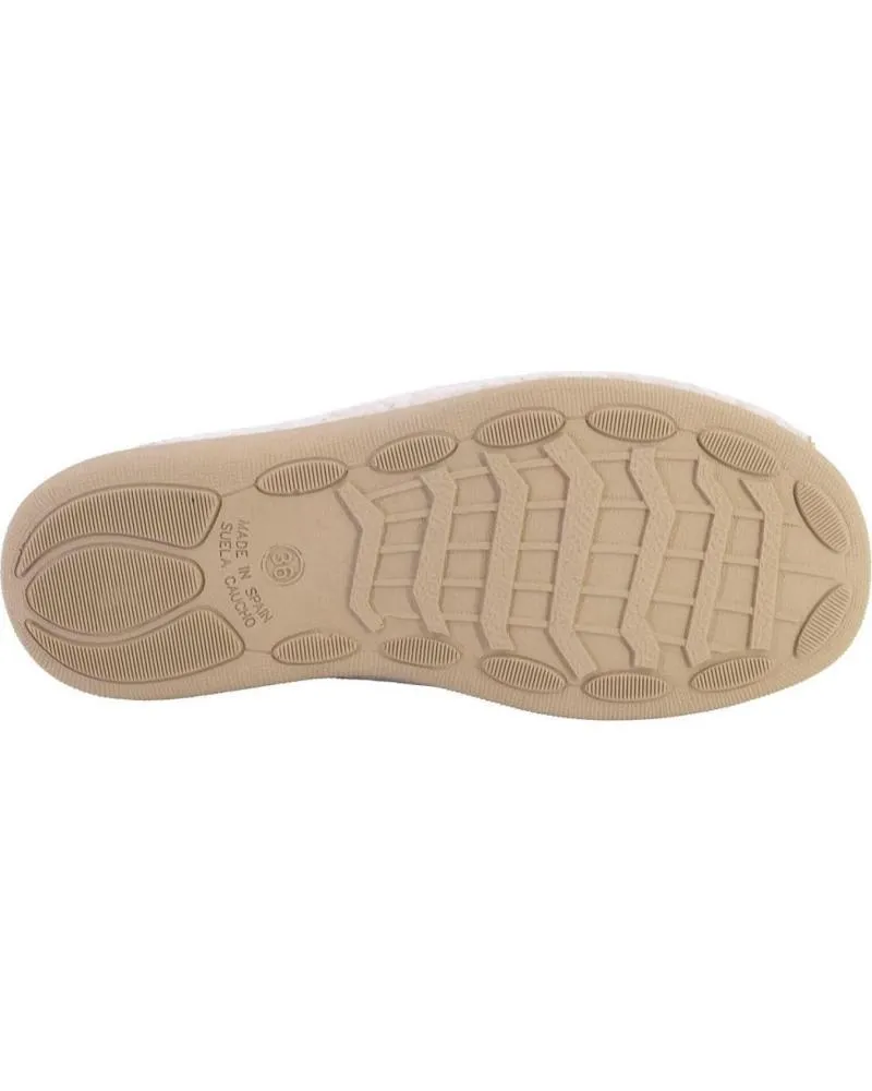 Calzado de casa   de Mujer CUQUE 5570 ZAPATILLAS DE CASA DE MUJER  BEIGE