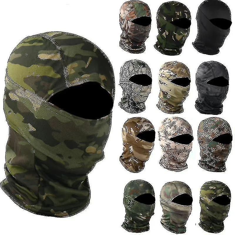 Camouflage Outdoor Cycling Hunting Hood Protection Balaclava Head Face Cover